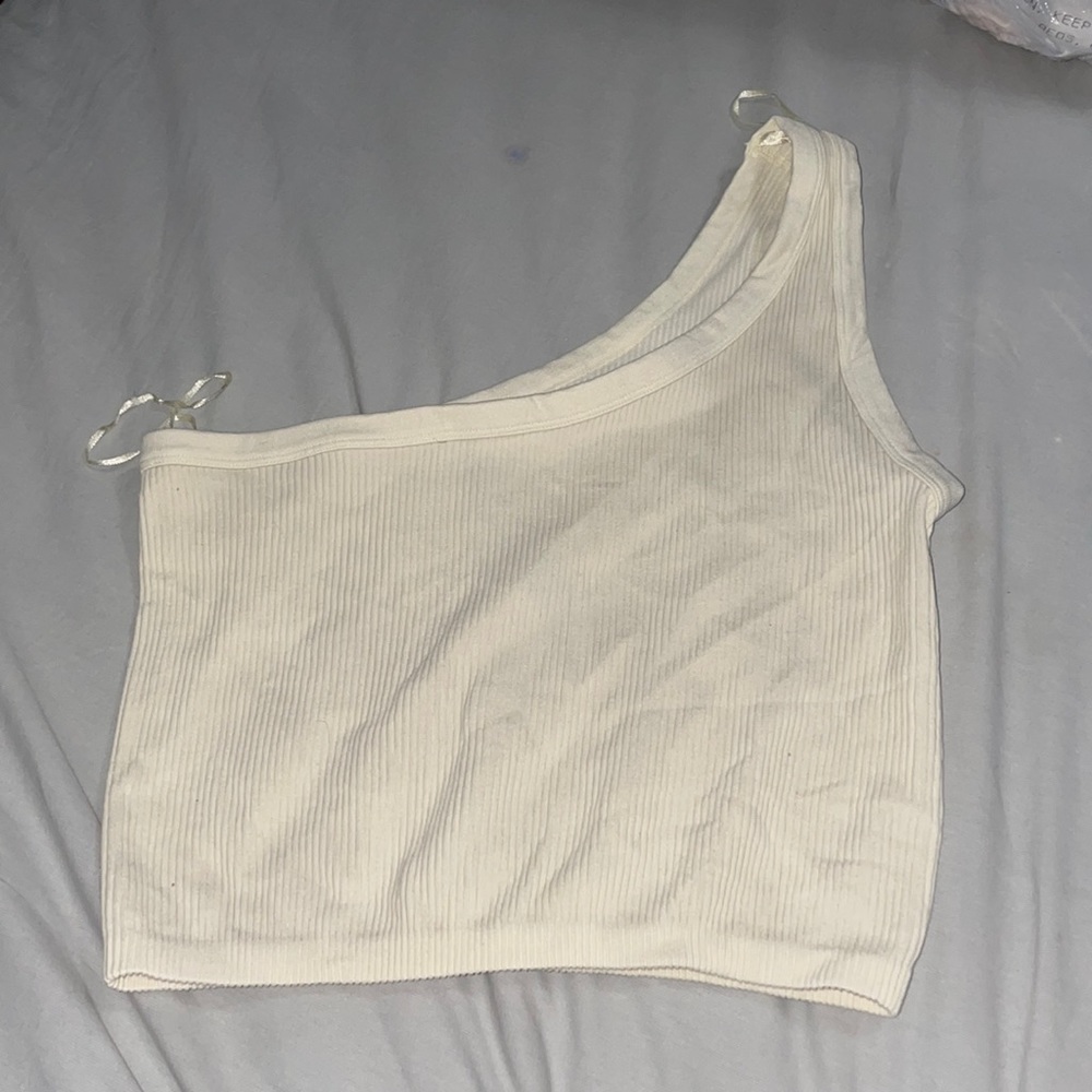 Zara one shoulder crop top